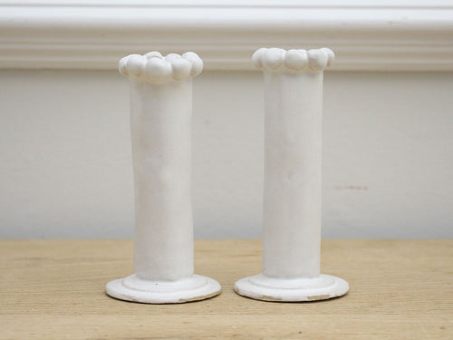 Kate Monckton Ball Ceramics - A Pair of Candlesticks