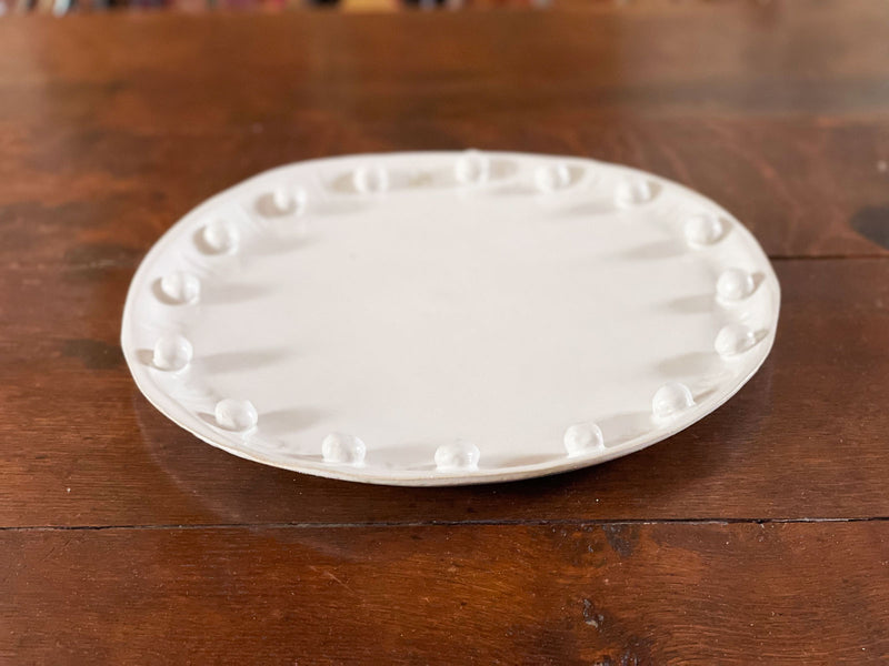 Kate Monckton White Ceramic Ball Platter