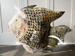 A Huge 1970's Spanish Painted Metal Fish