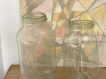 Two Large Antique Handblown Glass Jars