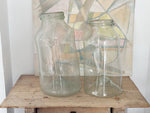 Two Large Antique Handblown Glass Jars