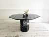 A 1970's French Black Octagonal Marble Centre Dining Table