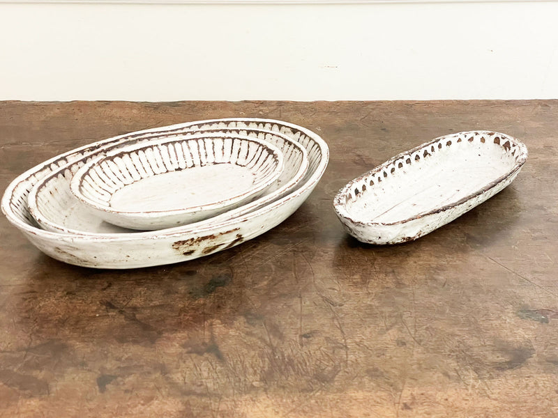 A 1950's Small Oval Serving Dish by Ceramic Artist Albert Thiry