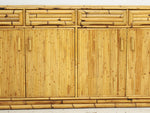 A 1970's Spanish Bamboo & Rattan Sideboard