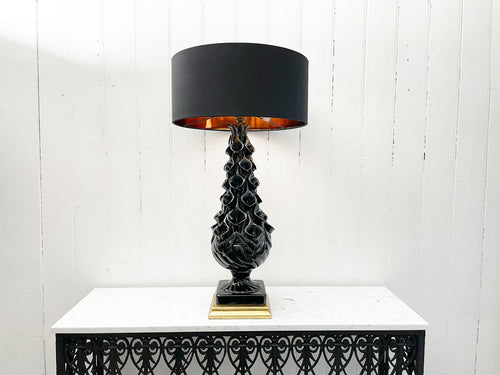 A 1960's Black Casa Pupo Table Light