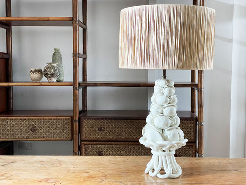 A 1960's Casa Pupo Basket of Lemons Ceramic Table Light - Vintage Furniture London - Streett Marburg
