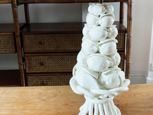 A 1960's Casa Pupo Basket of Lemons Ceramic Table Light - Vintage Furniture London - Streett Marburg