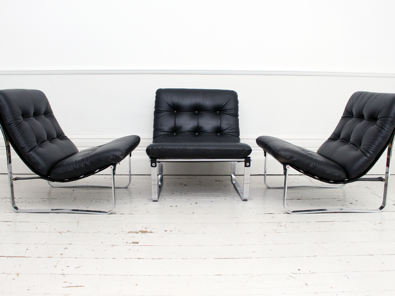 Mid century chrome chair hotsell