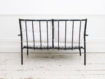 A Fine 1950's French Faux Bamboo Painted Metal Suite
