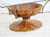 A 1970's Faux Tortoiseshell Italian Coffee Table with Glass Top