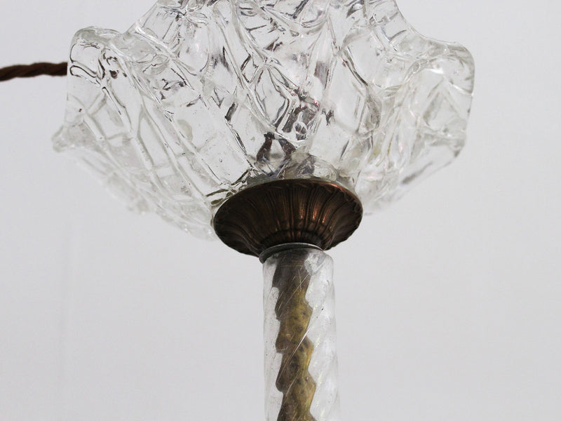 A 1950's Murano Glass Floral Pendant Light