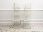A Pair of 1950's Perforated Modular Obelisk Plant Stands or Side Tables