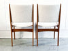 A Set of Six Mid Century French Sheepskin Dining Chairs