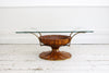 A 1930's Faux Tortoiseshell Italian Coffee Table with Glass Top