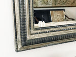 A Napoleon III Silver Gilt Ripple Mirror with Original Mercury Glass