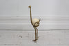 French 1970's Brass Ostrich Sculpture with Ostrich Egg