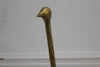 French 1970's Brass Ostrich Sculpture with Ostrich Egg