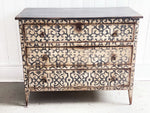 A Painted 19th C Three Drawer Italian Commode