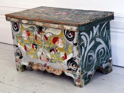 An early 20th Century Painted Provençal chest