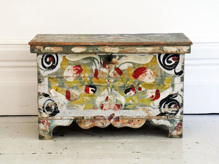An early 20th Century Painted Provençal chest