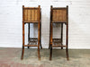 A Pair of Antique French Bamboo Jardiniere Planters