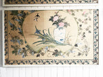 A Large Pair of Early 20th C Chinoiserie Painted Panels - Panel 2