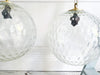 A Large Pair of 1960's French Bobble Glass Globes Pendant Lights