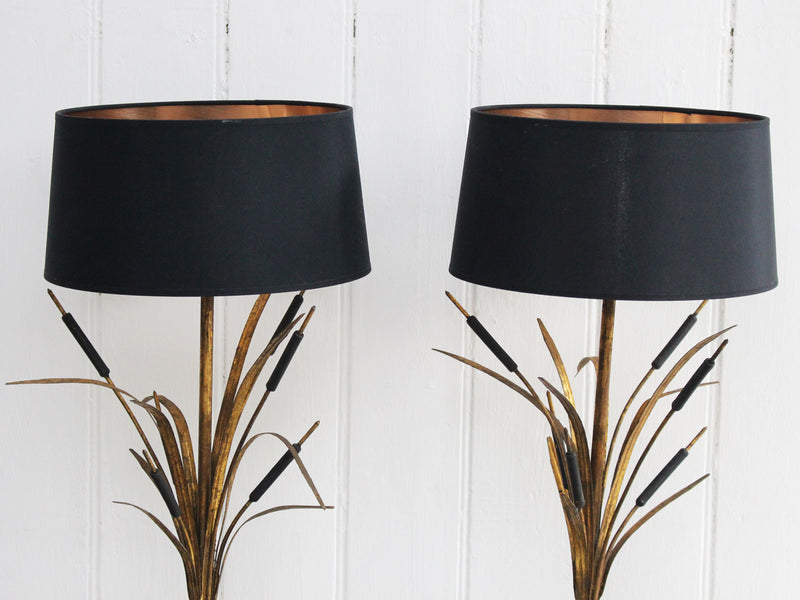 A Pair of Wheatsheaf Table Lamps in the style of Bages