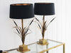 A Pair of Wheatsheaf Table Lamps in the style of Bages