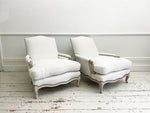 A Pair of Early Maison Jansen Neoclassical Armchairs in the Louis XV Style