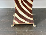 A Pair of 1950's Polychrome Zebra Table Lamps