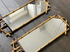 A Pair of Giltwood Faux Bamboo Shelf Mirrors