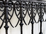 A Pair of 19th C French Wrought Iron Console Tables