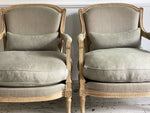 An Outstanding Pair of Louis XVI Style Napoleon III Marquise Armchairs