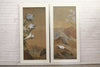 A Pair of 19th C Italian Landscape Paintings on Fabric