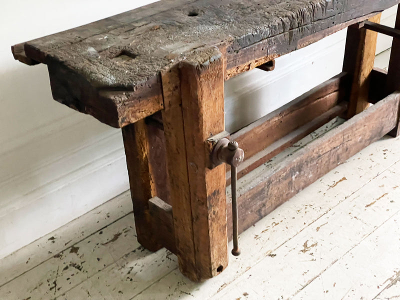 A Late 19th C Primitive Workbench