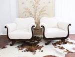 A Pair of Magnificent Antique Regency Style Armchairs