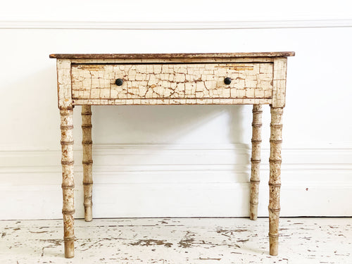 A Regency Painted Side Table with Crackle Finish - European Decorative Furniture uk - Fine Antiques - Antique Furniture uk -  Streett Marburg