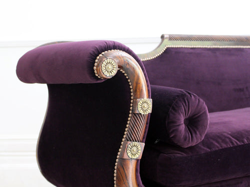 A Magnificent Regency Velvet Sofa 