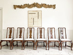 A Set of Six Georgian Walnut Dining Chairs
