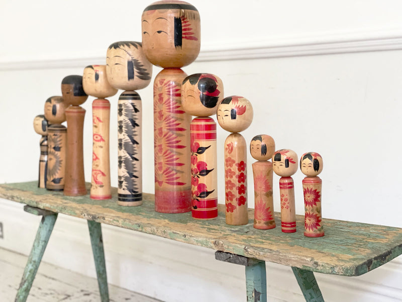 Vintage Japanese Kokeshi Dolls