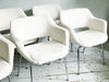 A Rare Set of Six 1960's Conran Sheepskin Executive Armchairs