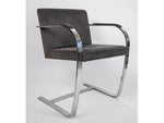 Brno Chrome Flat Bar Armchairs By Ludwig Mies Van Der Rohe For Fasem