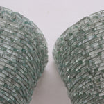 A Large Pair of 1970's Glass Shard Wall Lights