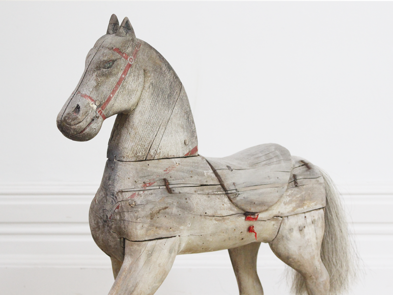 Charming 19th Century Swedish Childs Toy Horse