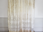 A Large Pair of Exquisite Antique Hand Made French Lace French Curtains