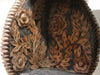 Ornate Antique French Folk Art Shelves with Intricate Pine Seed Decoration