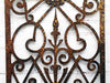 A Pair of Victorian Cast Iron Decorative Panels with Initial M
