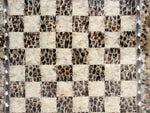 An Usual 1970's Feather Mosaique Wall Hanging