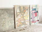 A 1970's Abstract Oil in Muted Tones on Canvas from Florence School of Art